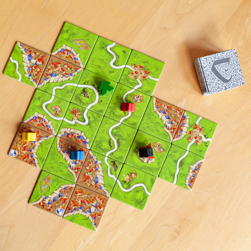 Carcassonne Board Game (Base Game) - Trò chơi đặt gạch chiến thuật - Hans im Glück