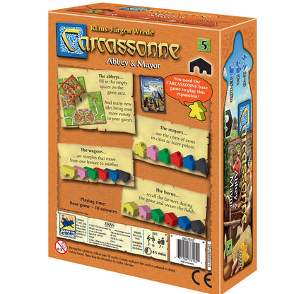 Carcassonne Abbey & Mayor - Bản mở rộng Board Game chiến thuật - Hans im Glück