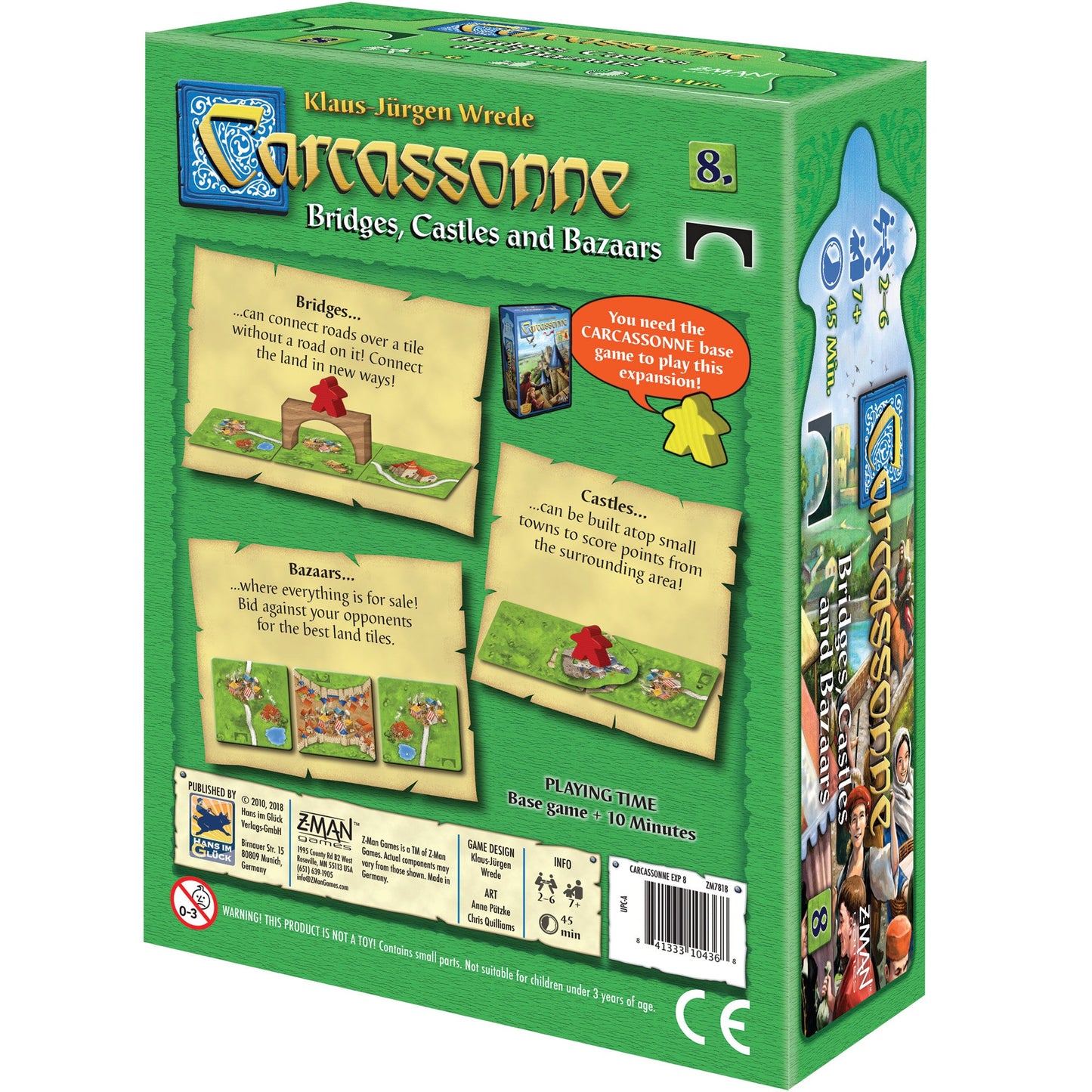 Carcassonne Bridges, Castles & Bazaars Board Game Expansion - Bản mở rộng Board game - Z-Man Games