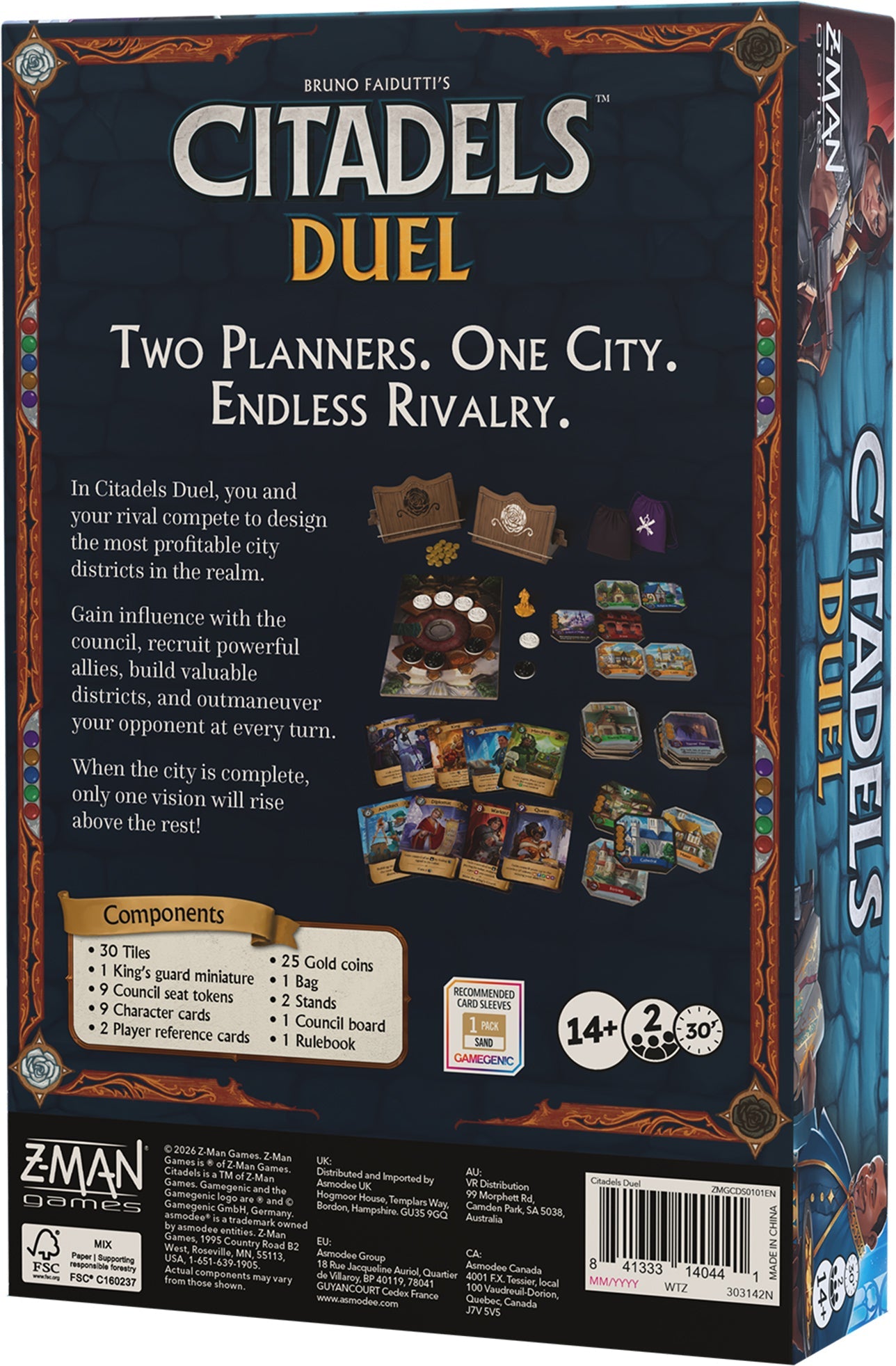 Citadels Duel Card Game