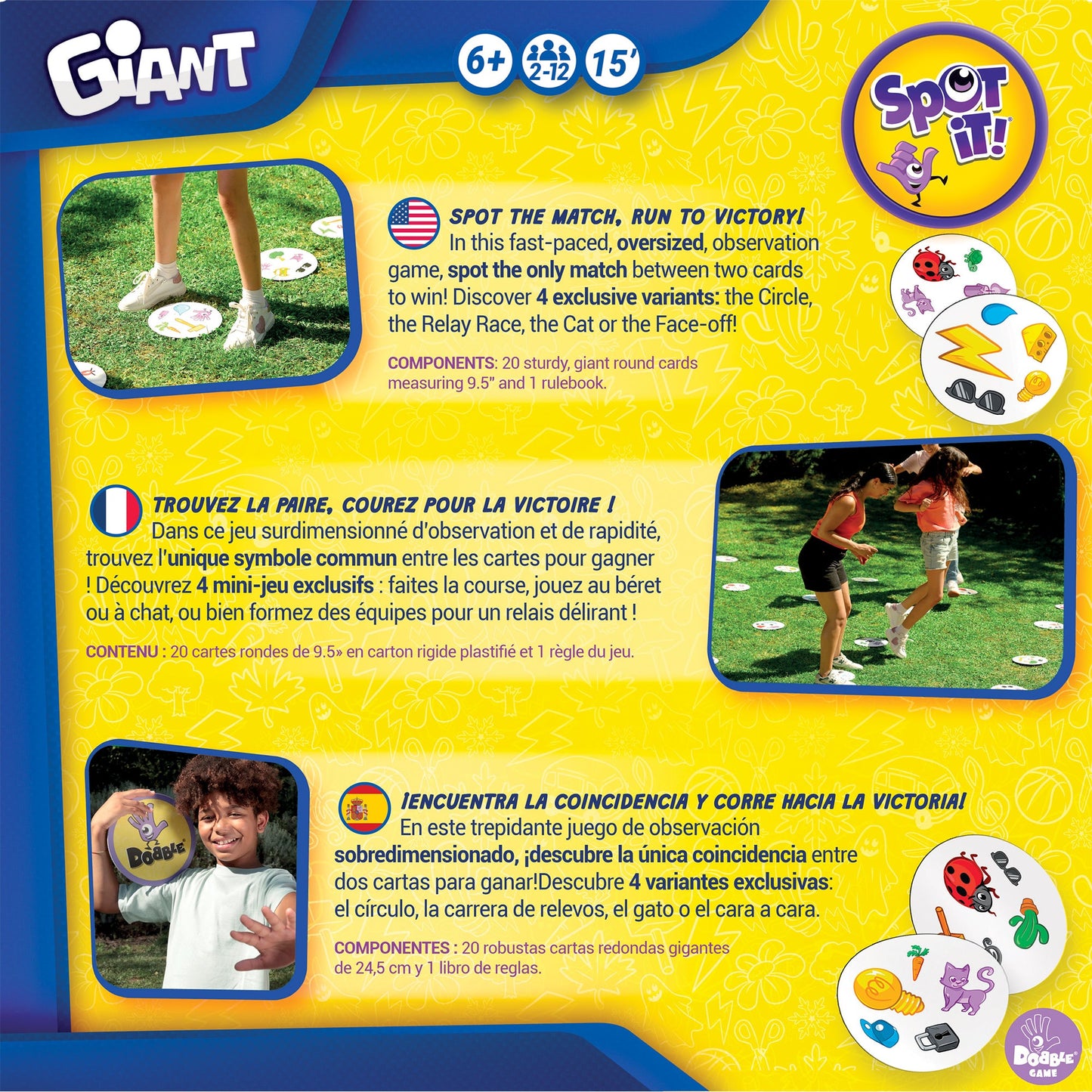 Spot It! Giant Card Game - Trò chơi thẻ bài khổng lồ - Zygomatic