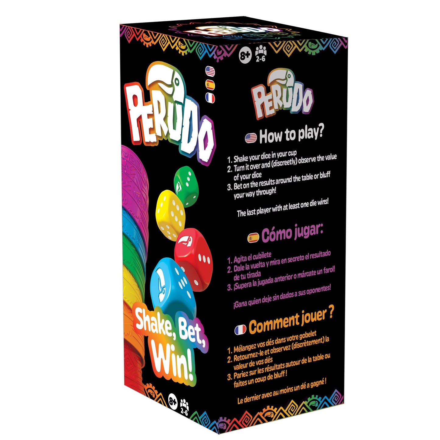Perudo Party Game - Trò Chơi Xúc Xắc Nói Dối & Cá Cược - Zygomatic