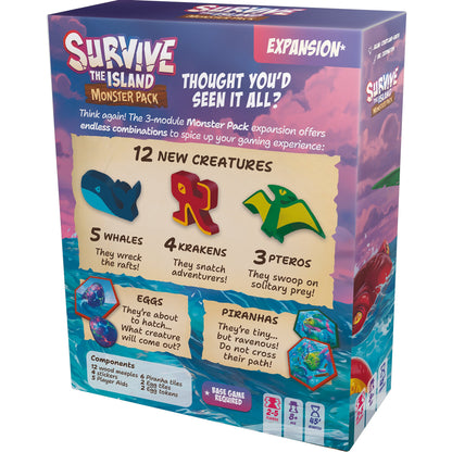 Survive The Island - Monster Pack Board Game Expansion - Bản Mở Rộng Board Game Zygomatic