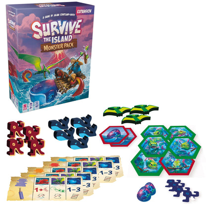 Survive The Island - Monster Pack Board Game Expansion - Bản Mở Rộng Board Game Zygomatic