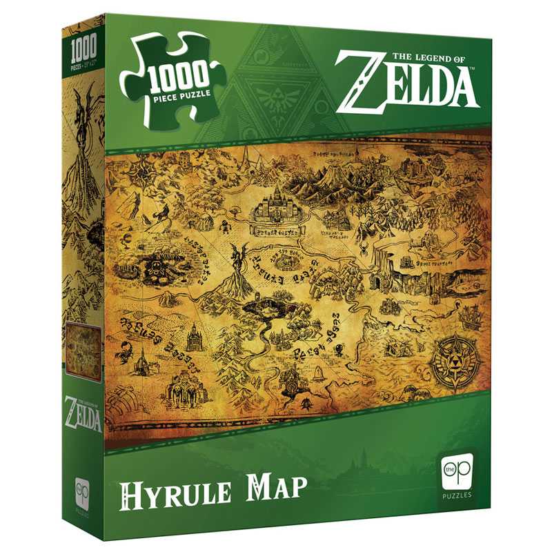 The Legend of Zelda™ "Hyrule Map" 1000 Piece Puzzle - Đồ chơi xếp hình 1000 mảnh - The Op Games