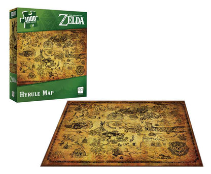 The Legend of Zelda™ "Hyrule Map" 1000 Piece Puzzle - Đồ chơi xếp hình 1000 mảnh - The Op Games