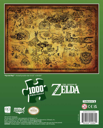 The Legend of Zelda™ "Hyrule Map" 1000 Piece Puzzle - Đồ chơi xếp hình 1000 mảnh - The Op Games