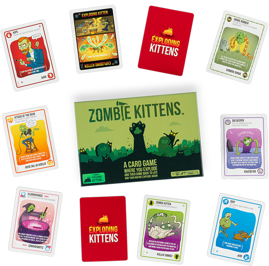 Zombie Kittens - Trò chơi thẻ bài chiến thuật - Exploding Kittens