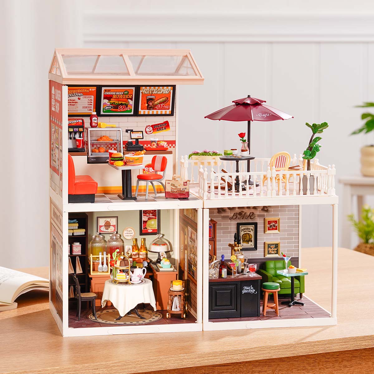 Rolife Super Creator Series - 3 in 1 L Shape - Mô hình nhà gỗ DIY tí hon - Rolife