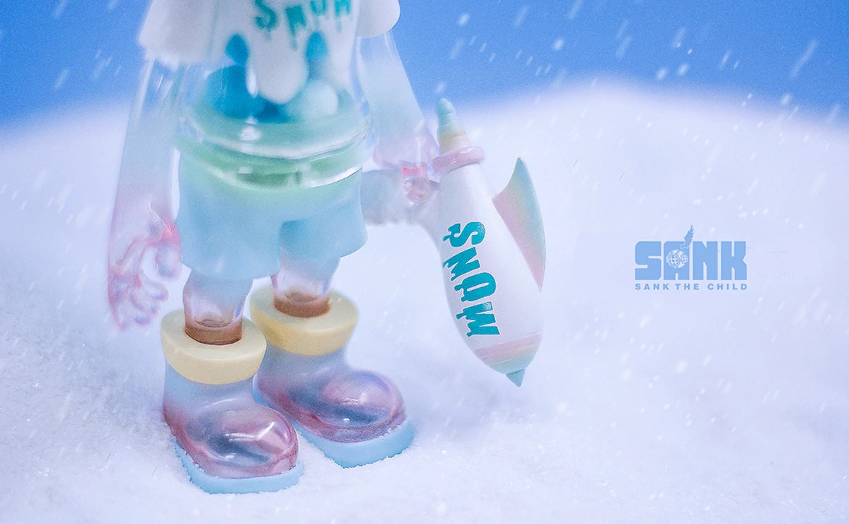 Sank Toys Little Sank-Snow On The Way-Rainbow - Mô Hình Art Toy Cao Cấp Chính Hãng