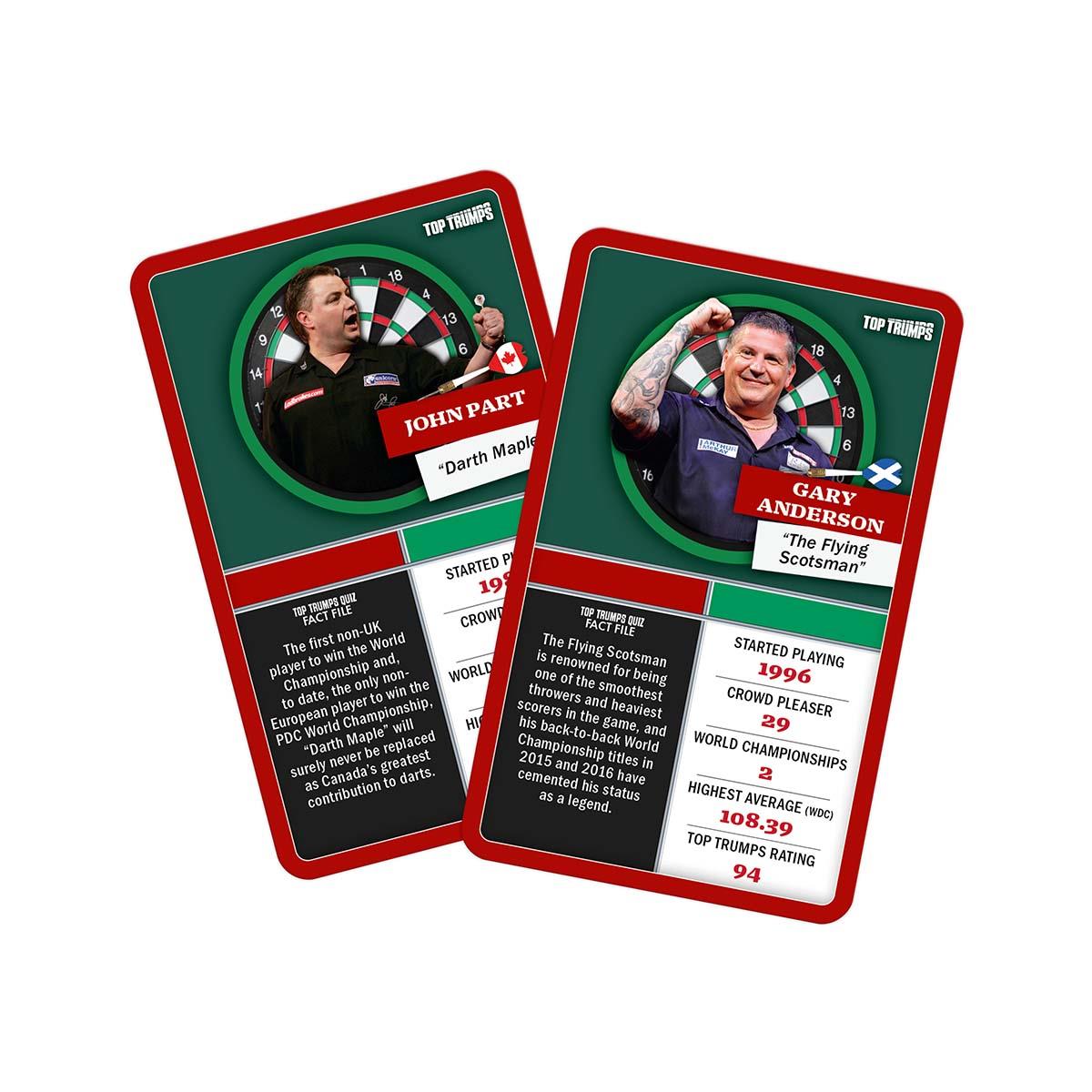 Top 30 Darts Greats Top Trumps Limited Edition Card Game Gift Set - Bộ Quà Tặng Thẻ Bài & Phi Tiêu Cao Cấp - Winning Moves Wi