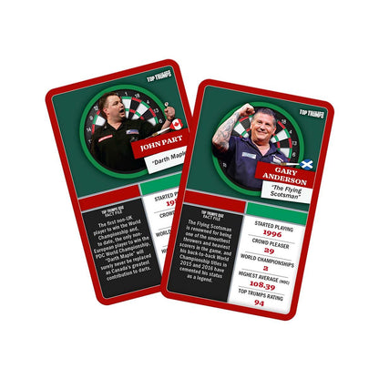 Top 30 Darts Greats Top Trumps Limited Edition Card Game Gift Set - Bộ Quà Tặng Thẻ Bài & Phi Tiêu Cao Cấp - Winning Moves Wi