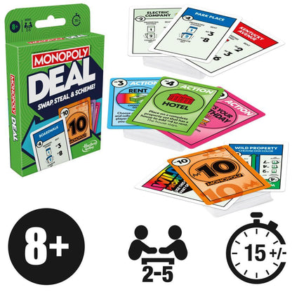 Bộ Bài Monopoly Deal - Game Gia Đình Tốc Độ Cao (2-5 Người, 8 Tuổi+)