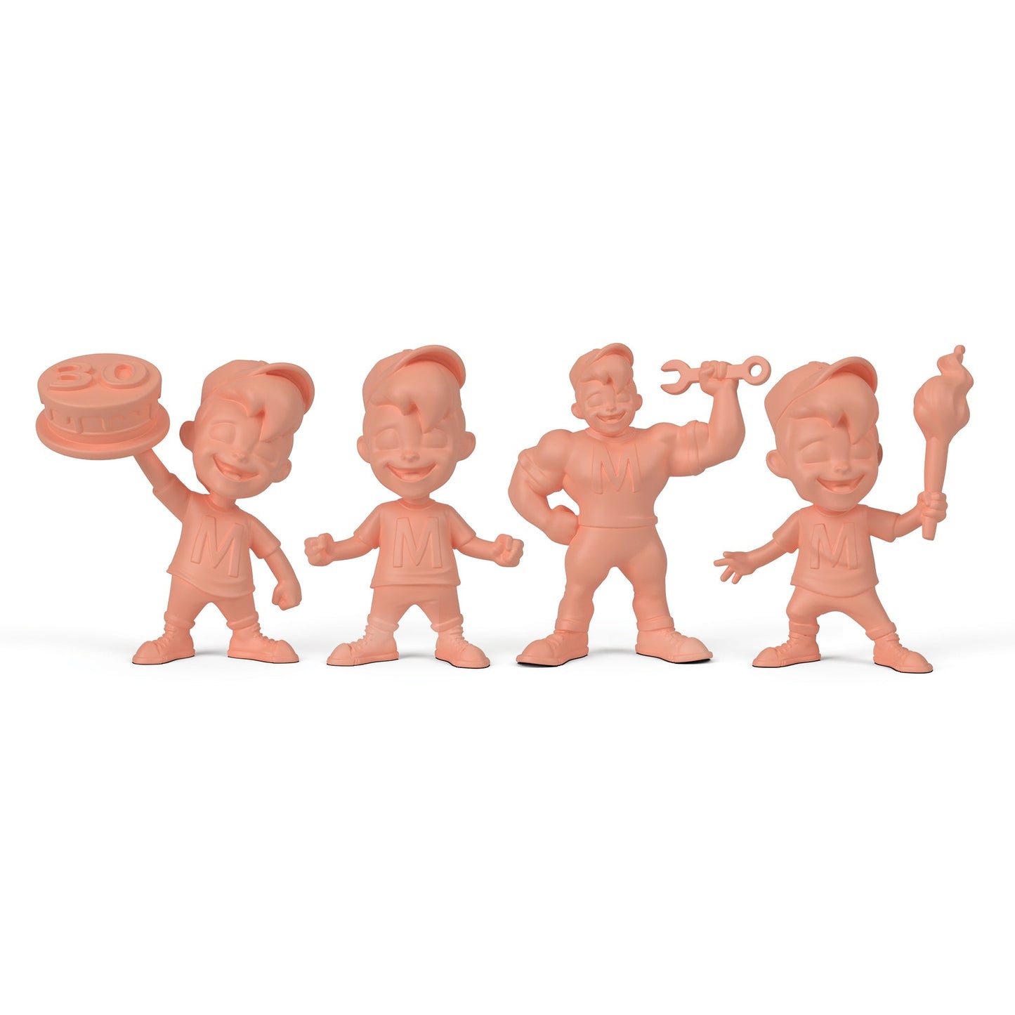 Mighty Max M.U.S.C.L.E. Four-Figure Set - Bộ 4 Nhân Vật Mô Hình Mini - Mattel Creations - Hình ảnh chi tiết 2