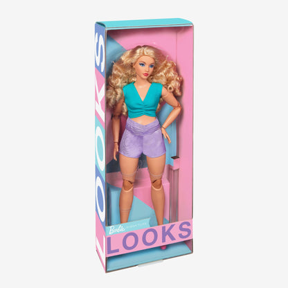 Barbie Looks Doll (Curvy, Curly Blonde Hair) - Búp bê sưu tầm Barbie Signature Mattel HJW83 Mattel - ảnh 2 - Búp bê sưu tầm