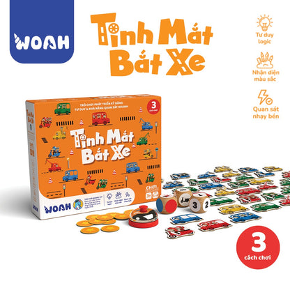 Đồ chơi Tinh mắt bắt xe cao cấp cho bé từ 3 tuổi - Board game kỹ năng - Thương hiệu Woah - Hình ảnh bổ sung 4