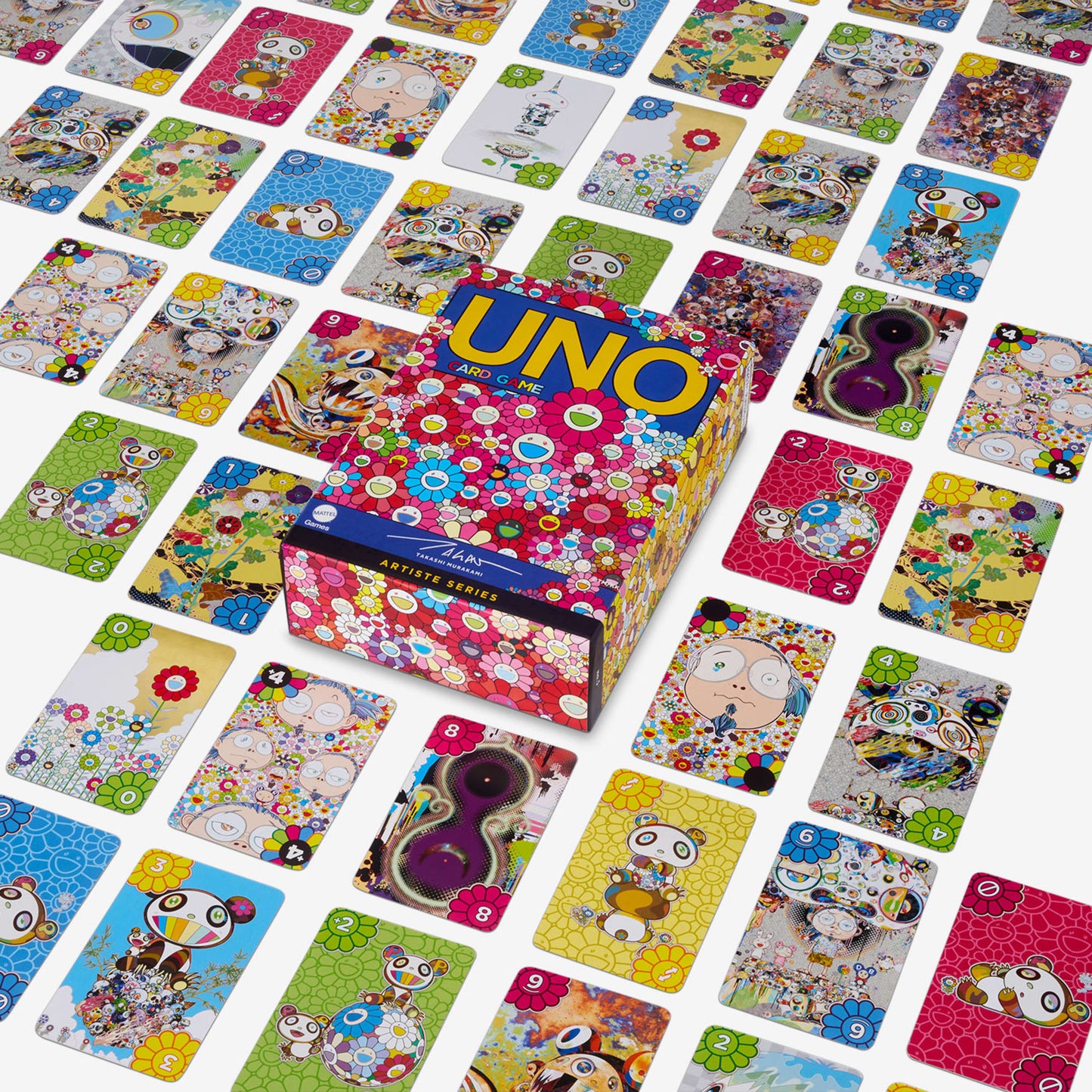 UNO Artiste Series, Takashi Murakami - Bộ Bài Thẻ Bài Nghệ Thuật Mattel HJR22 - Hình ảnh chi tiết 2