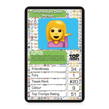 Top 30 Emotis Top Trumps Card Game - Trò chơi thẻ bài biểu tượng cảm xúc Emoji - Winning Moves - Góc nhìn khác 3