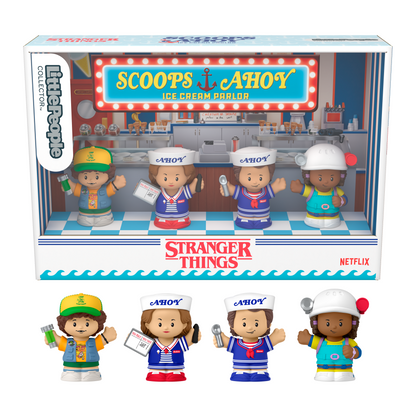 Little People Collector Stranger Things: Scoops Troop Special Edition Set - Bộ Mô Hình Nhân Vật Sưu Tầm Mattel - Hình ảnh sản phẩm