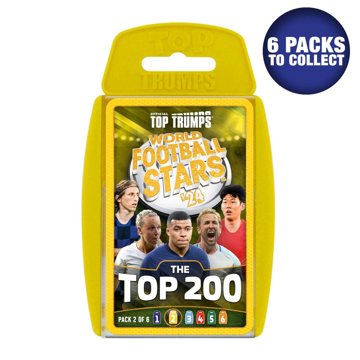 World Football Stars Top 200 - Pack 2 Top Trumps Card Game - Thẻ Bài Bóng Đá - Winning Moves - Hình ảnh sản phẩm