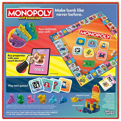 Bộ Board Game Cờ Tỷ Phú Monopoly App Banking (Tương Tác Qua Ứng Dụng) - G1424