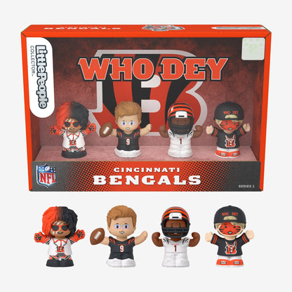 Little People Collector x NFL Cincinnati Bengals Set - Bộ Mô Hình Nhân Vật Thể Thao NFL - Mattel - Góc nhìn khác 3