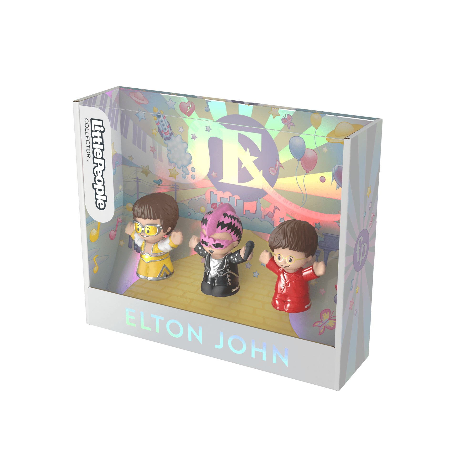 Little People Collector Elton John Special Edition Set - Bộ 3 Nhân Vật Sưu Tầm Elton John - Mattel HVG78 - Hình ảnh bổ sung 9