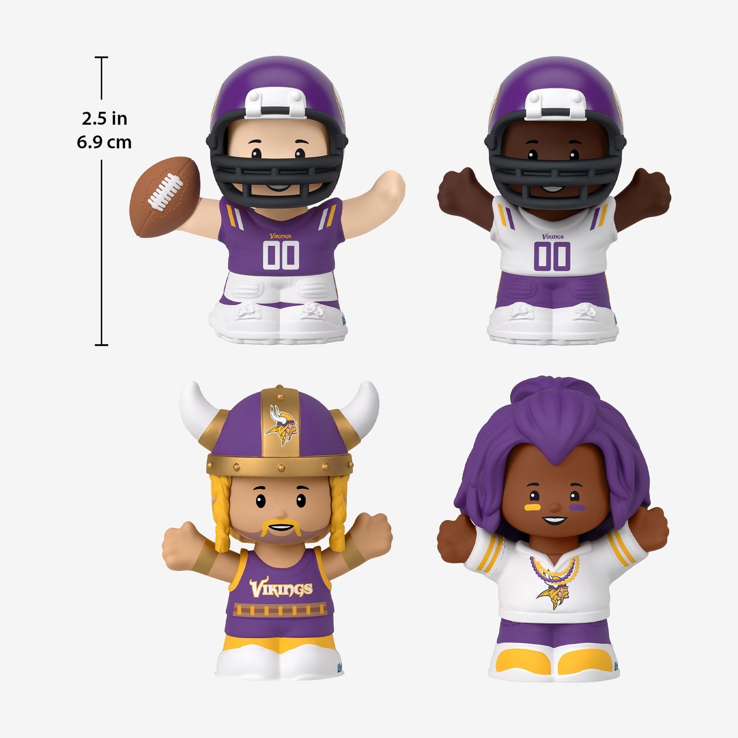 Little People Collector x NFL Minnesota Vikings Set - Bộ Mô Hình Nhân Vật Sưu Tập Đội Bóng Vikings - Mattel Mattel - ảnh 2 - 