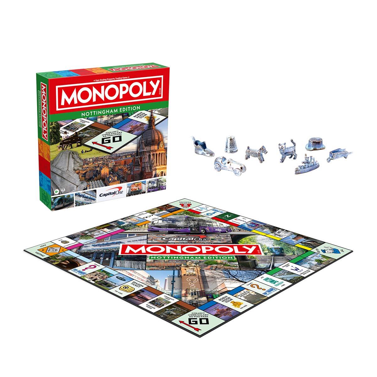 Nottingham Monopoly Board Game - Trò chơi Cờ tỷ phú phiên bản Nottingham - Winning Moves - Góc nhìn khác 3