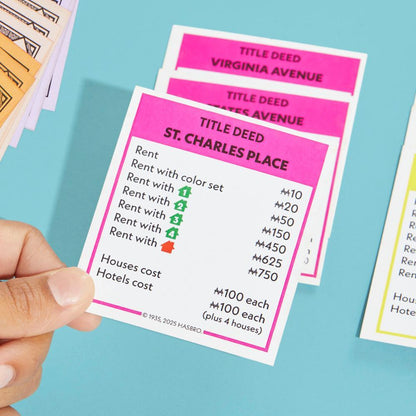 Monopoly Board Game, Classic Game with Storage Tray and Larger Tokens - Cờ Tỷ Phú Phiên Bản Kinh Điển - Hasbro