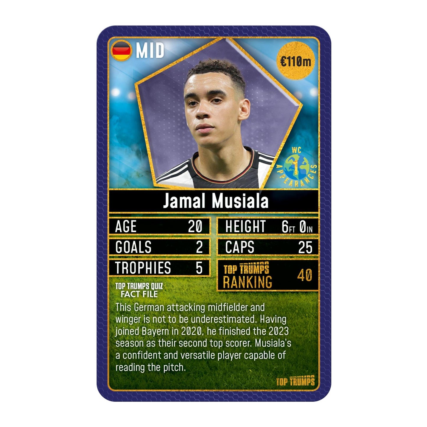 World Football Stars Top 200 - Pack 1 Top Trumps Card Game - Thẻ bài Bóng đá Sưu tầm Winning Moves - Góc nhìn khác 3