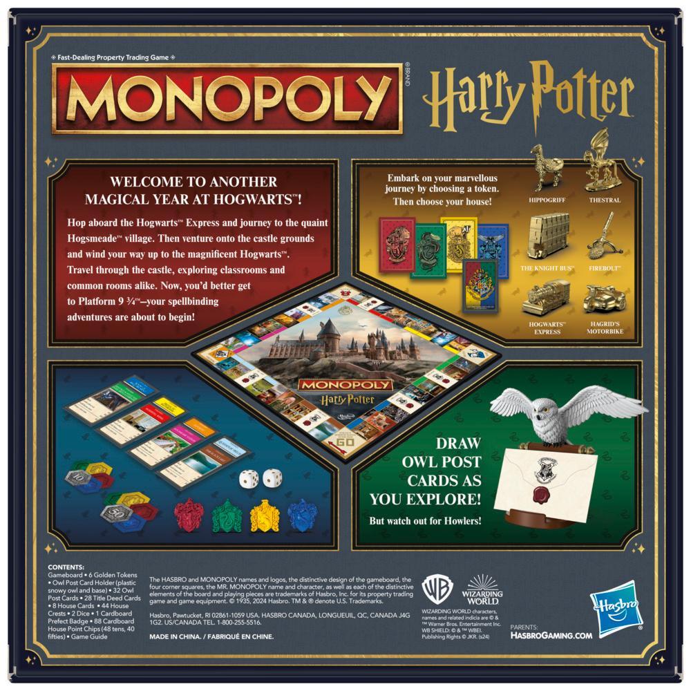 Bộ Cờ Tỷ Phú Monopoly Harry Potter Edition - Khám Phá Thế Giới Phù Thủy (F9422)