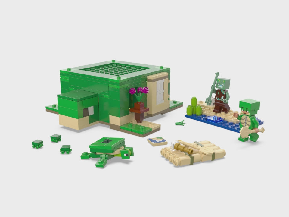 LEGO® Minecraft® The Turtle Beach House - Bộ lắp ráp Ngôi Nhà Bãi Biển Rùa (21254) LEGO - ảnh 2 - LEGO Building Sets