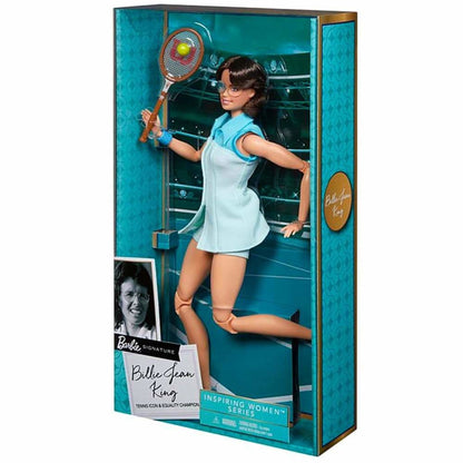 Billie Jean King Barbie Inspiring Women Series Doll - Búp bê Sưu tầm Huyền thoại Quần vợt - Mattel GHT85