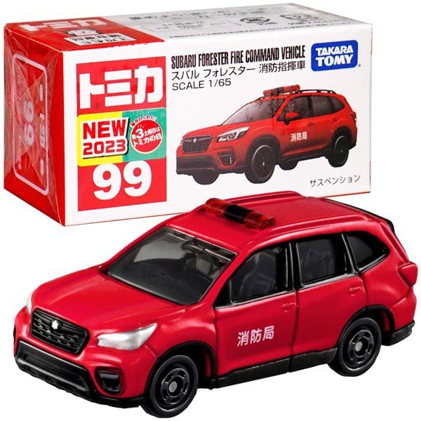 Đồ chơi mô hình xe Tomica No.99 Subaru Forester Fire Command Vehicle