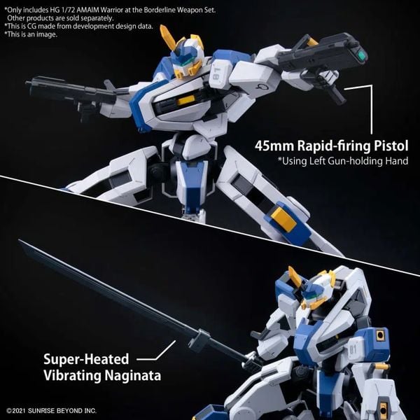 Amaim Warrior at the Borderline Weapon Set - Kyoukai Senki - HG 1/72