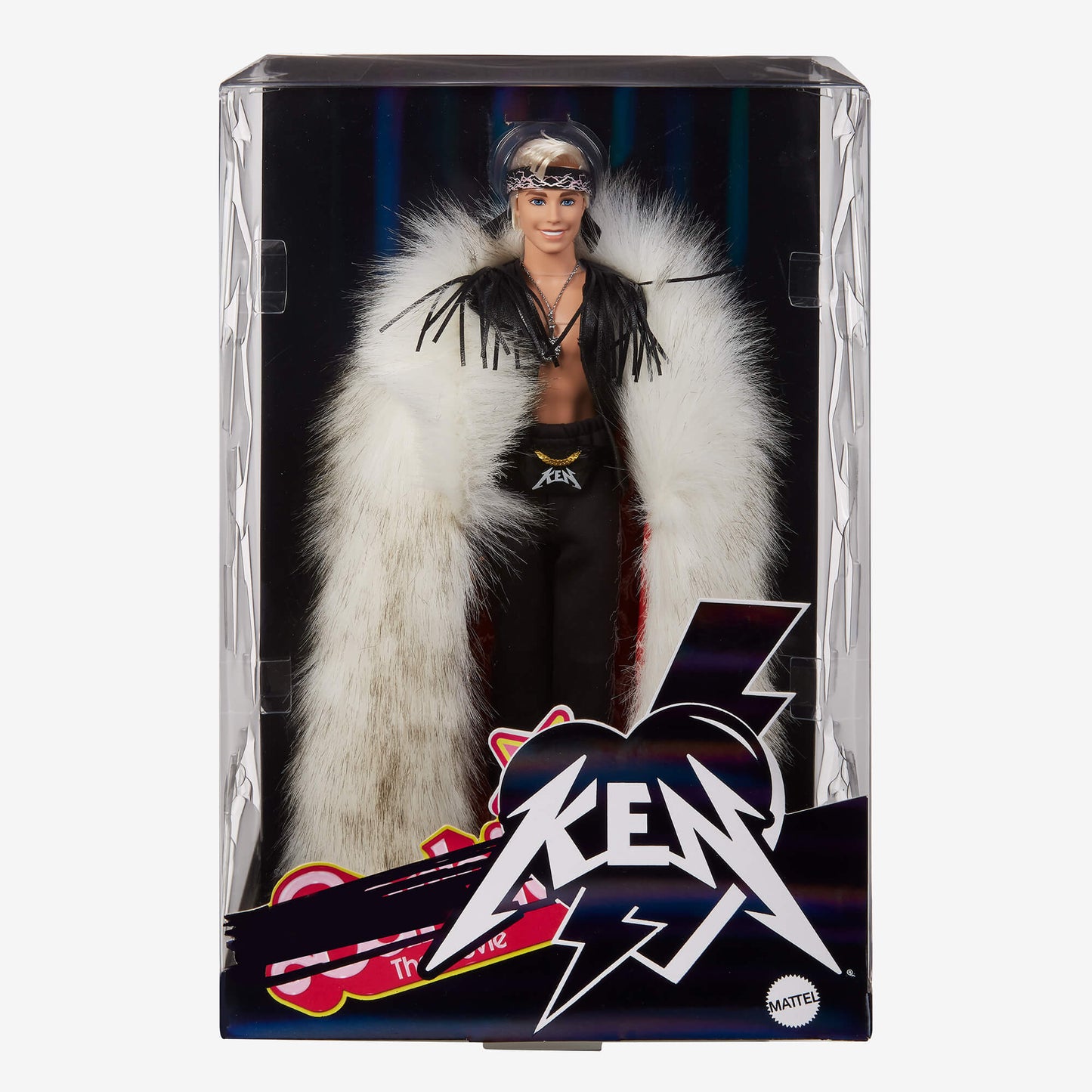 Ken Doll in Faux Fur Coat and Black Fringe Vest – Barbie The Movie - Búp Bê Sưu Tầm Cao Cấp Barbie Signature HRF31