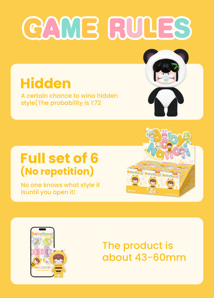 Rolife Surprise Figure Dolls - BabyNanci Fluffy Party NCXX - Mô hình Blind Box - Rolife