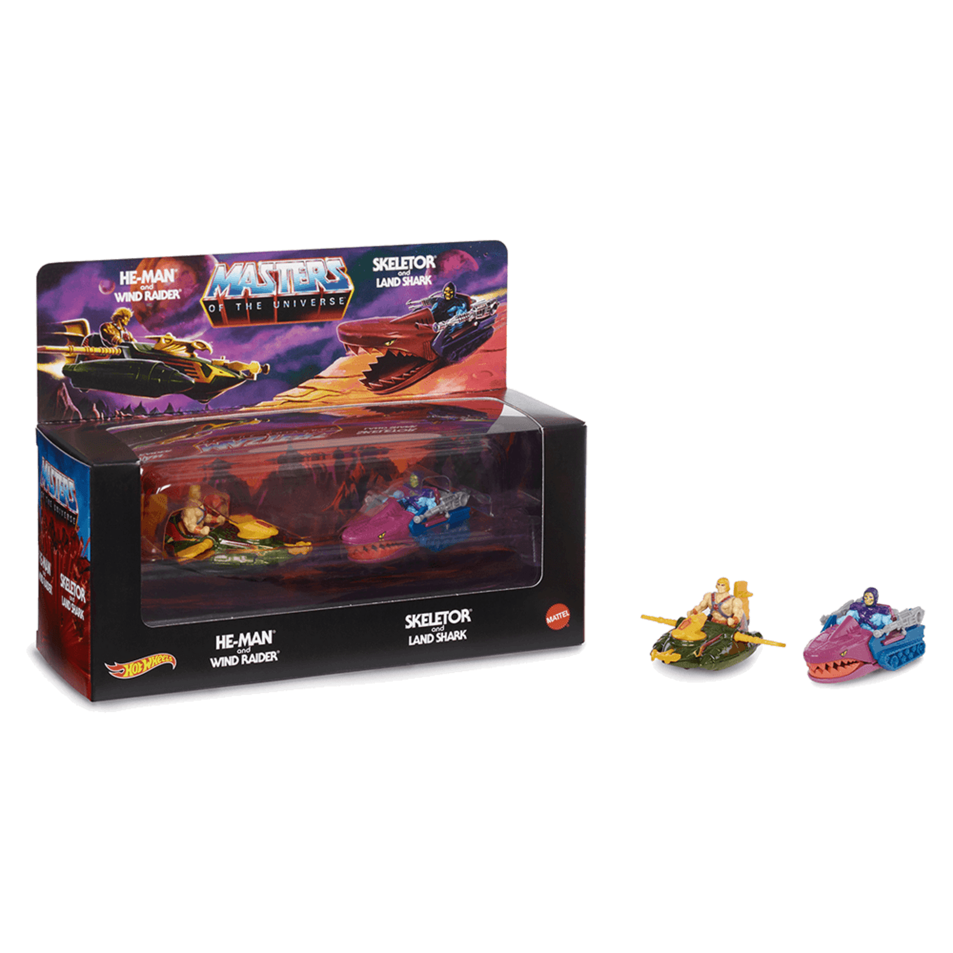 Hot Wheels Masters of the Universe Wind Raider vs. Land Shark Bộ Mô Hình Xe Đối Đầu He-Man vs Skeletor - Hot Wheels Hot Wheel