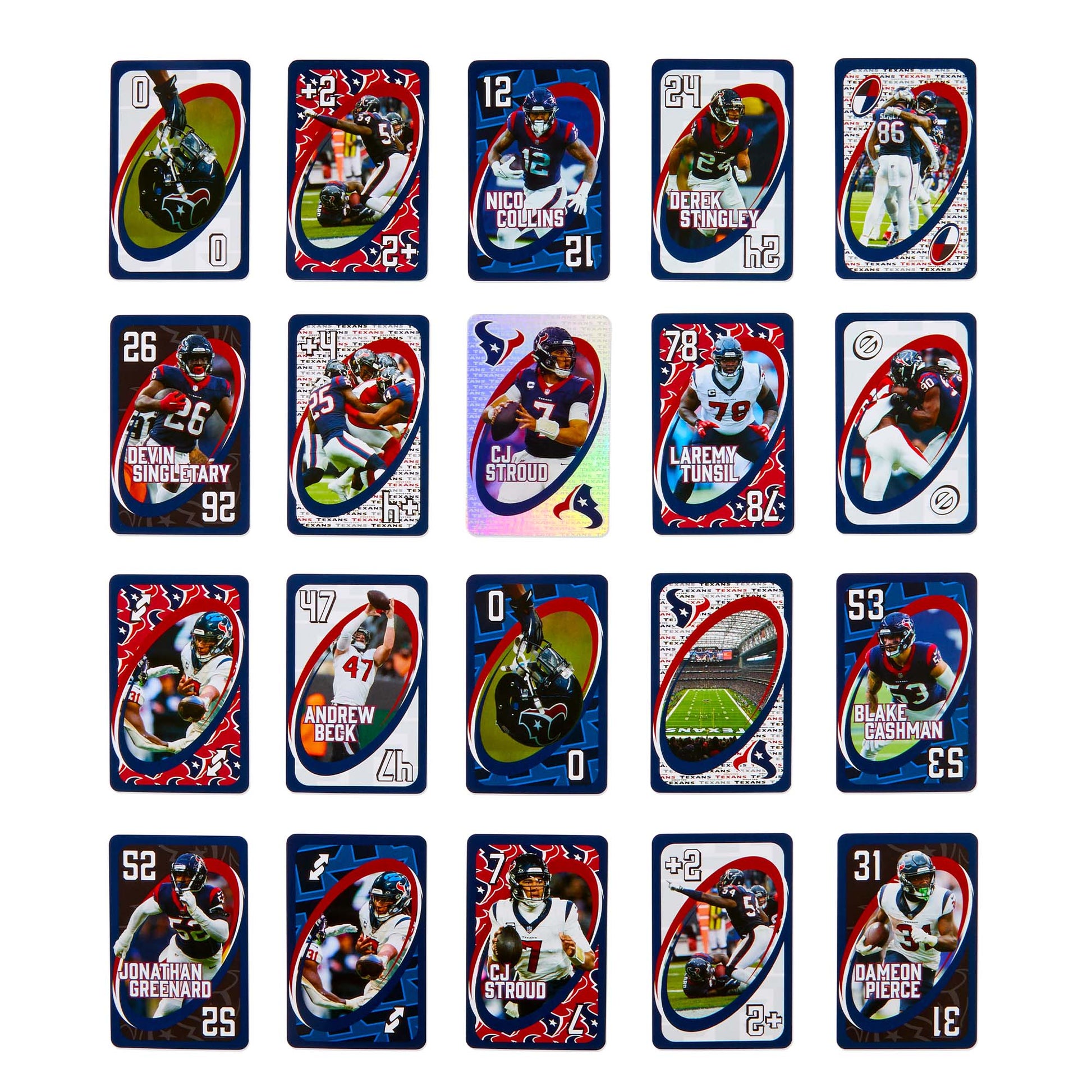UNO Fandom NFL Houston Texans Game Deck - Bộ Bài UNO Đội Bóng Houston Texans - Mattel - Hình ảnh bổ sung 6