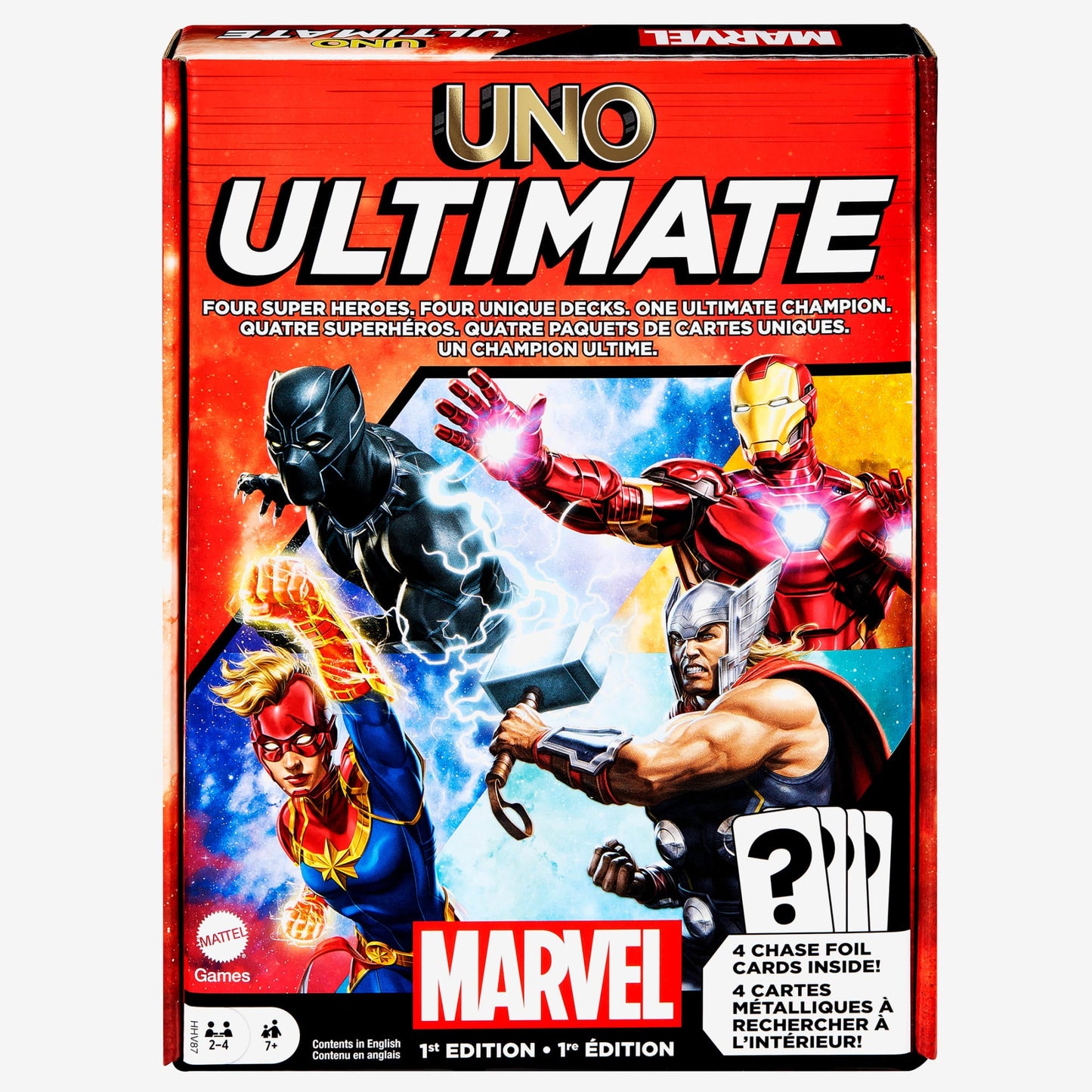 UNO Ultimate Marvel Trò chơi Thẻ bài Siêu Anh Hùng Mattel HHV87 - Hình ảnh sản phẩm