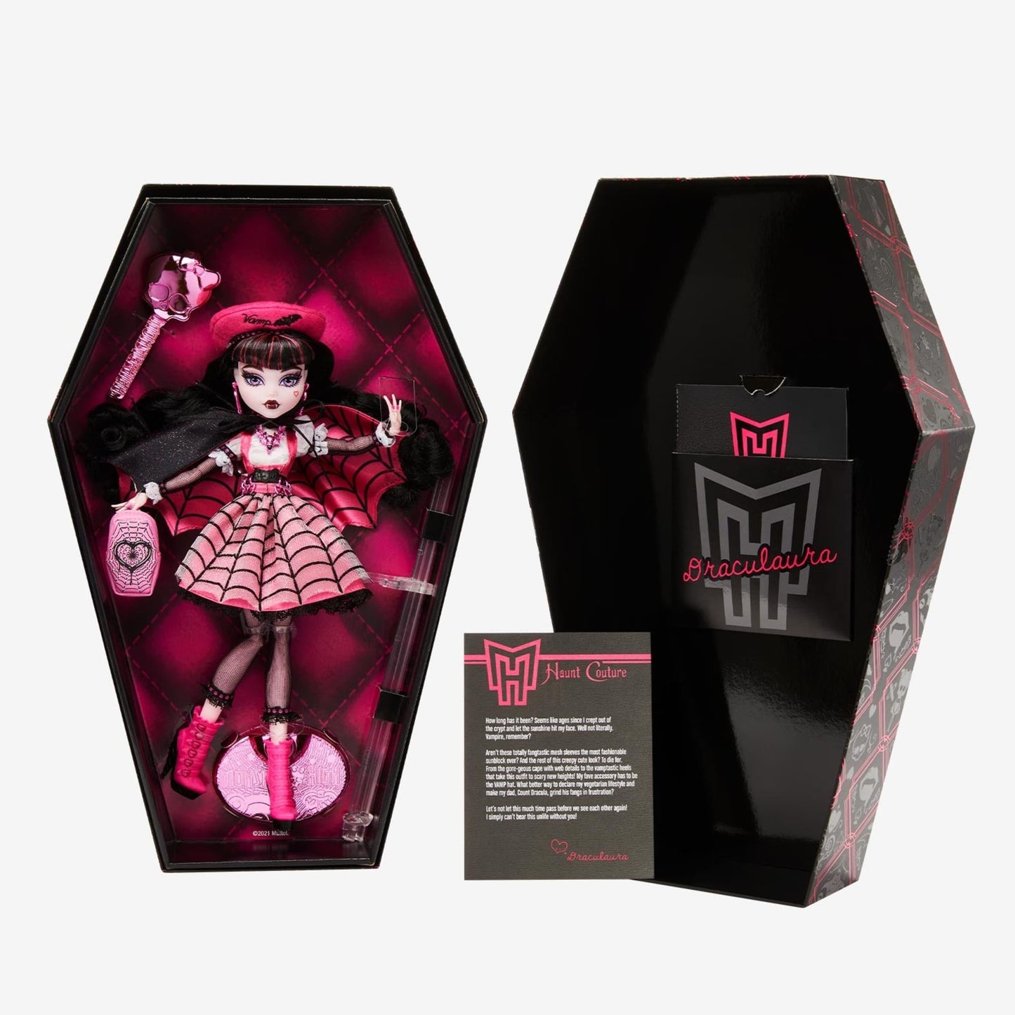 Monster High Haunt Couture Draculaura Doll - Búp Bê Sưu Tầm Cao Cấp Mattel HGK10 - Hình ảnh bổ sung 6
