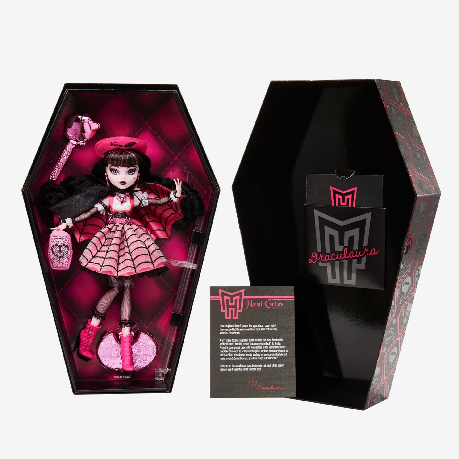 Monster High Haunt Couture Draculaura Doll - Búp Bê Sưu Tầm Cao Cấp Mattel HGK10 - Hình ảnh bổ sung 6