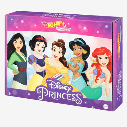 Hot Wheels Disney Princess Character Cars 5-Pack - Bộ 5 Xe Mô Hình Công Chúa Disney - Mattel HGP05 - Hình ảnh sản phẩm