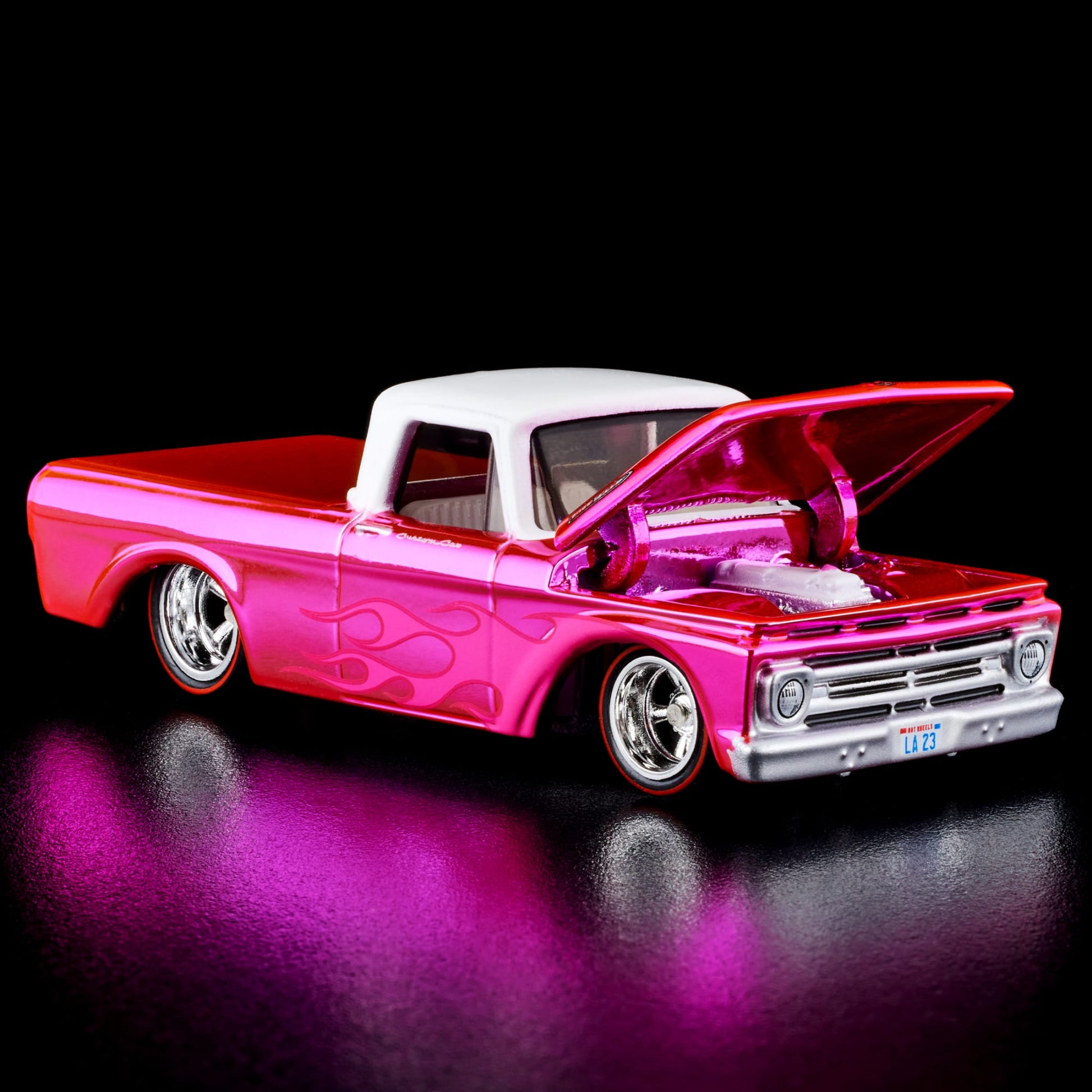 RLC Exclusive Pink Edition 1962 Ford F100 Xe Mô Hình Hot Wheels Red Line Club - Góc nhìn khác 3