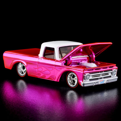 RLC Exclusive Pink Edition 1962 Ford F100 Xe Mô Hình Hot Wheels Red Line Club - Góc nhìn khác 3
