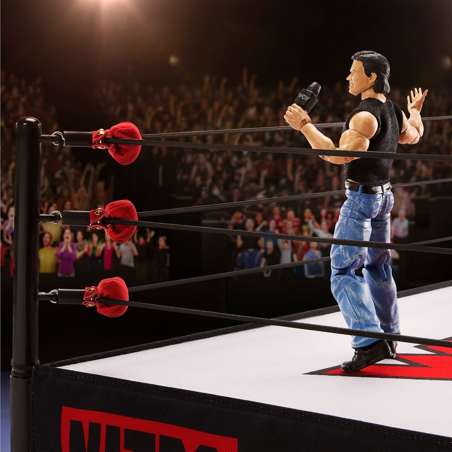 WWE Ultimate Edition WCW Monday Nitro Ring w/ Eric Bischoff - Sàn Đấu & Mô Hình Đồ Chơi Cao Cấp - Mattel Creations - Góc nhìn khác 3