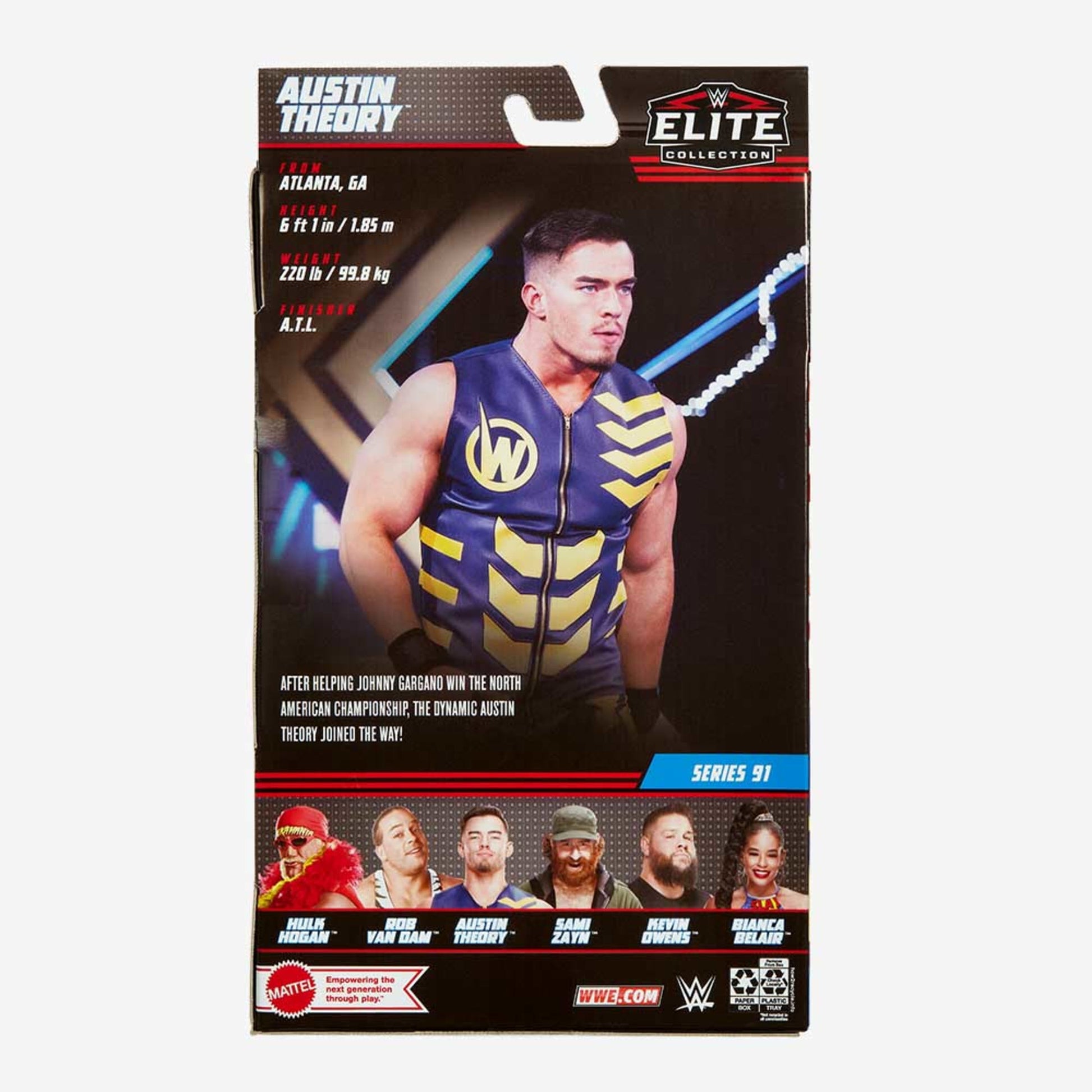 WWE Austin Theory Elite Collection Action Figure - Mô hình nhân vật đô vật Mỹ Mattel - Hình ảnh bổ sung 7
