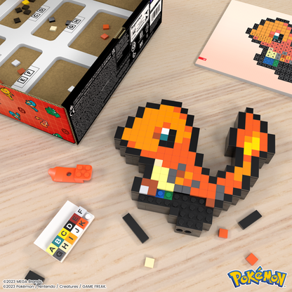 Pokémon Charmander Building Set by MEGA - Bộ Lắp Ráp Pixel Art - HTH76