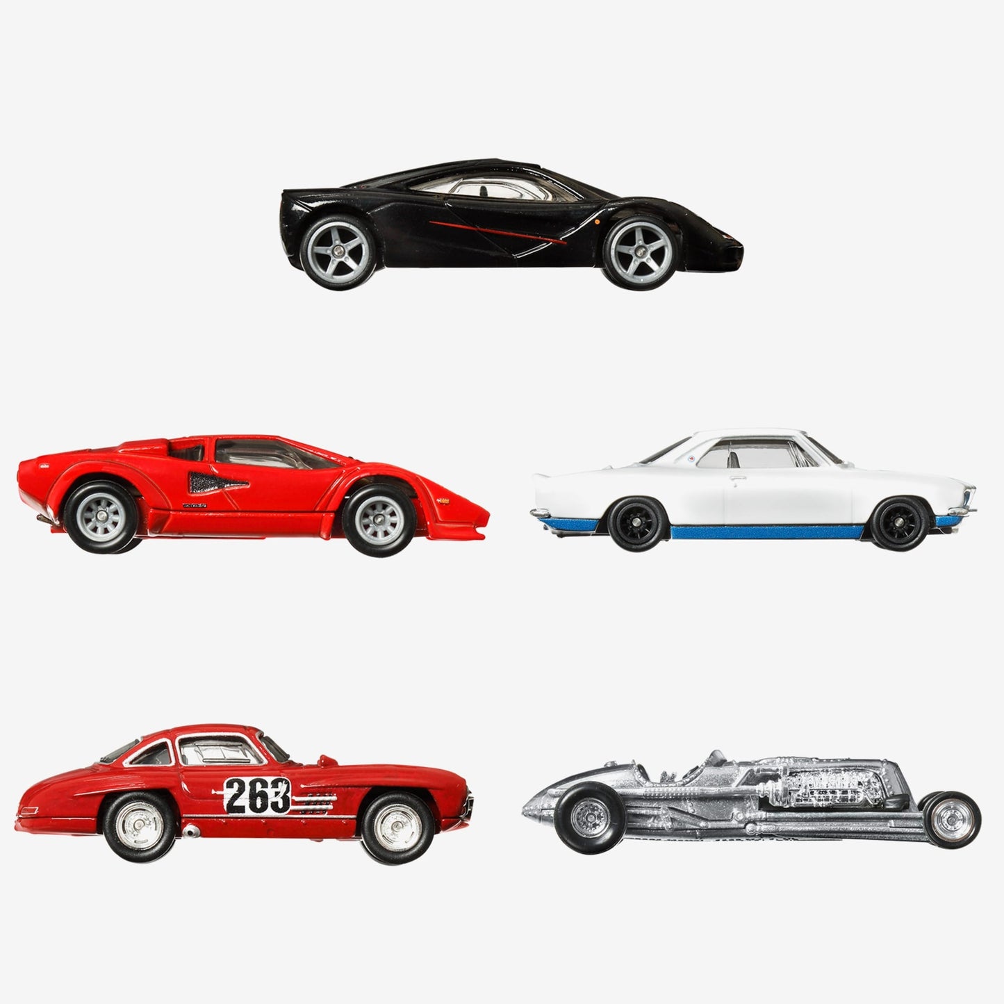 2022 Car Culture Mix 5: Jay Leno’s Garage Case Pack - Bộ 5 Xe Mô Hình Cao Cấp Hot Wheels